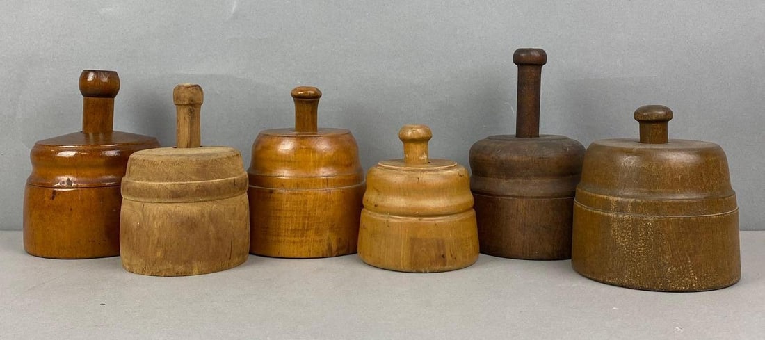 Group of 6 Antique Butter Press Molds (1 of 4)