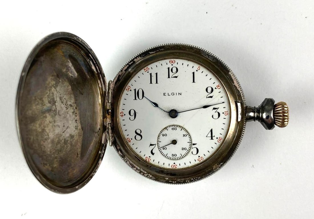 Antique Woman .925 Sterling Silver Elgin Pocket Watch: In-House Shipping Option: If you would like to use our in-house shipping service, please select “Arrange My Own Shipping” when paying your invoice. After payment, our in-house shipping team wi
