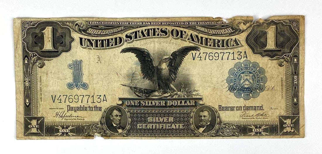 1899 US $1 Black Eagle Silver Certificate (1 of 2)