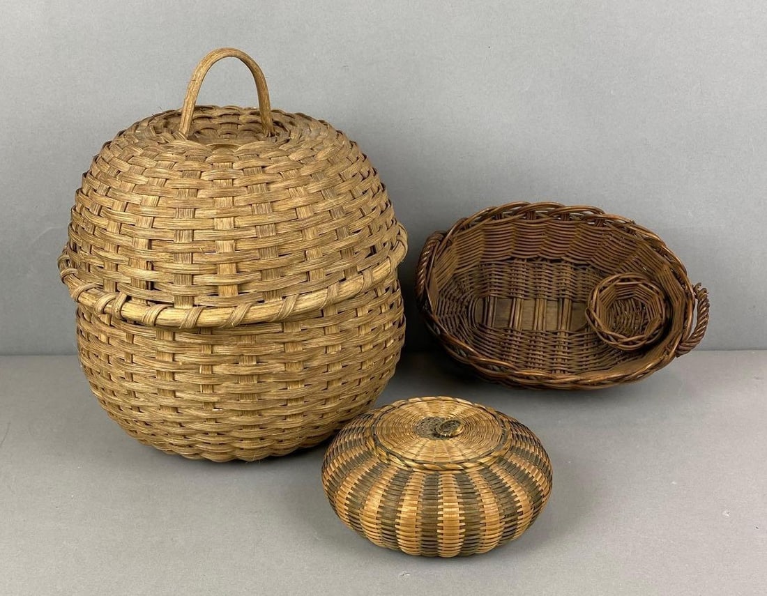 Group of Woven Baskets (1 of 3)