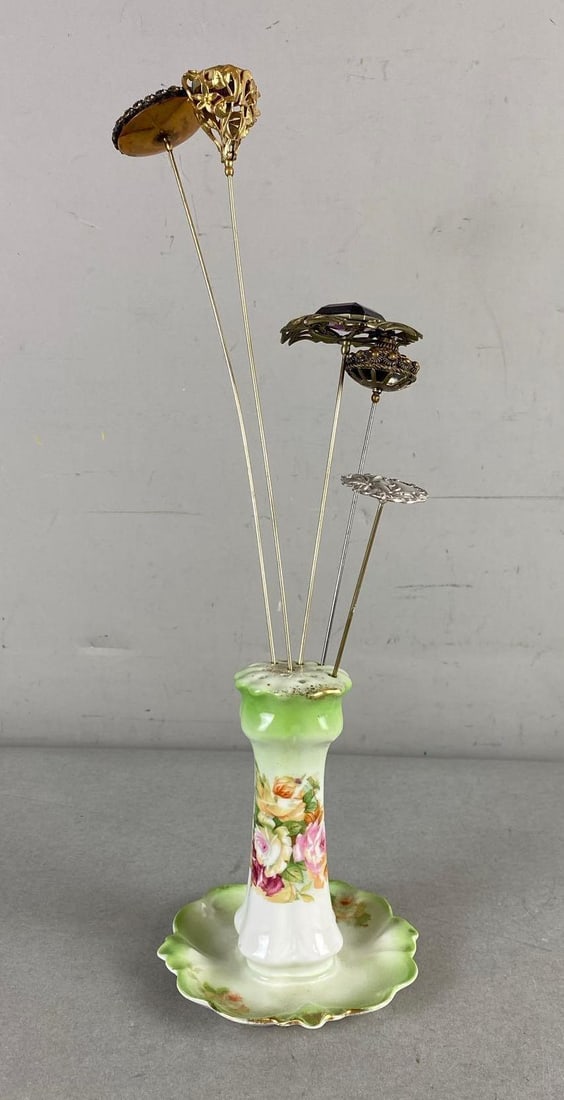Vintage Hat Pins and Pin Holder (1 of 2)