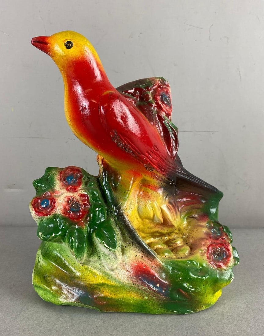 Vintage Carnival Chalkware Bird Figure (1 of 2)