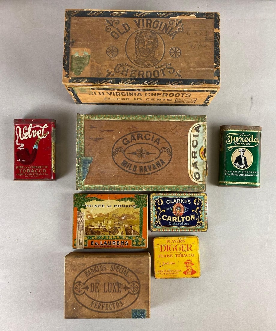 Group of Vintage Cigar Boxes (1 of 2)