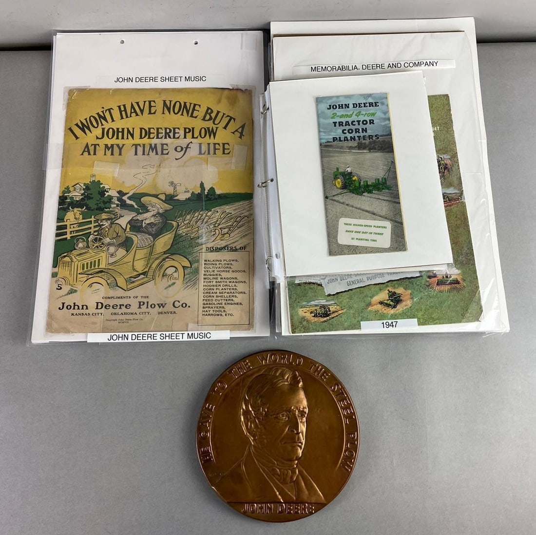 Group of Vintage John Deere Ephemera: In-House Shipping Option: If you would like to use our in-house shipping service, please select “Arrange My Own Shipping” when paying your invoice. After payment, our in-house shipping team wi