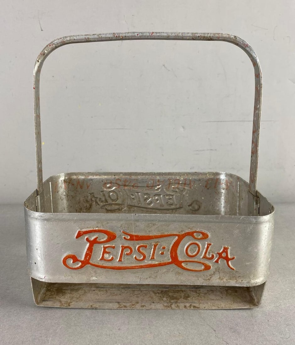 Vintage 1940’s Aluminum Pepsi Cola Six Pack Carrier (1 of 3)