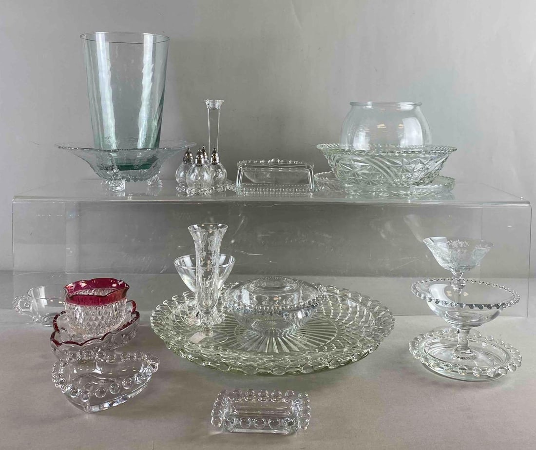 Group of Assorted Cut glass/Candlewick Glassware (1 of 5)