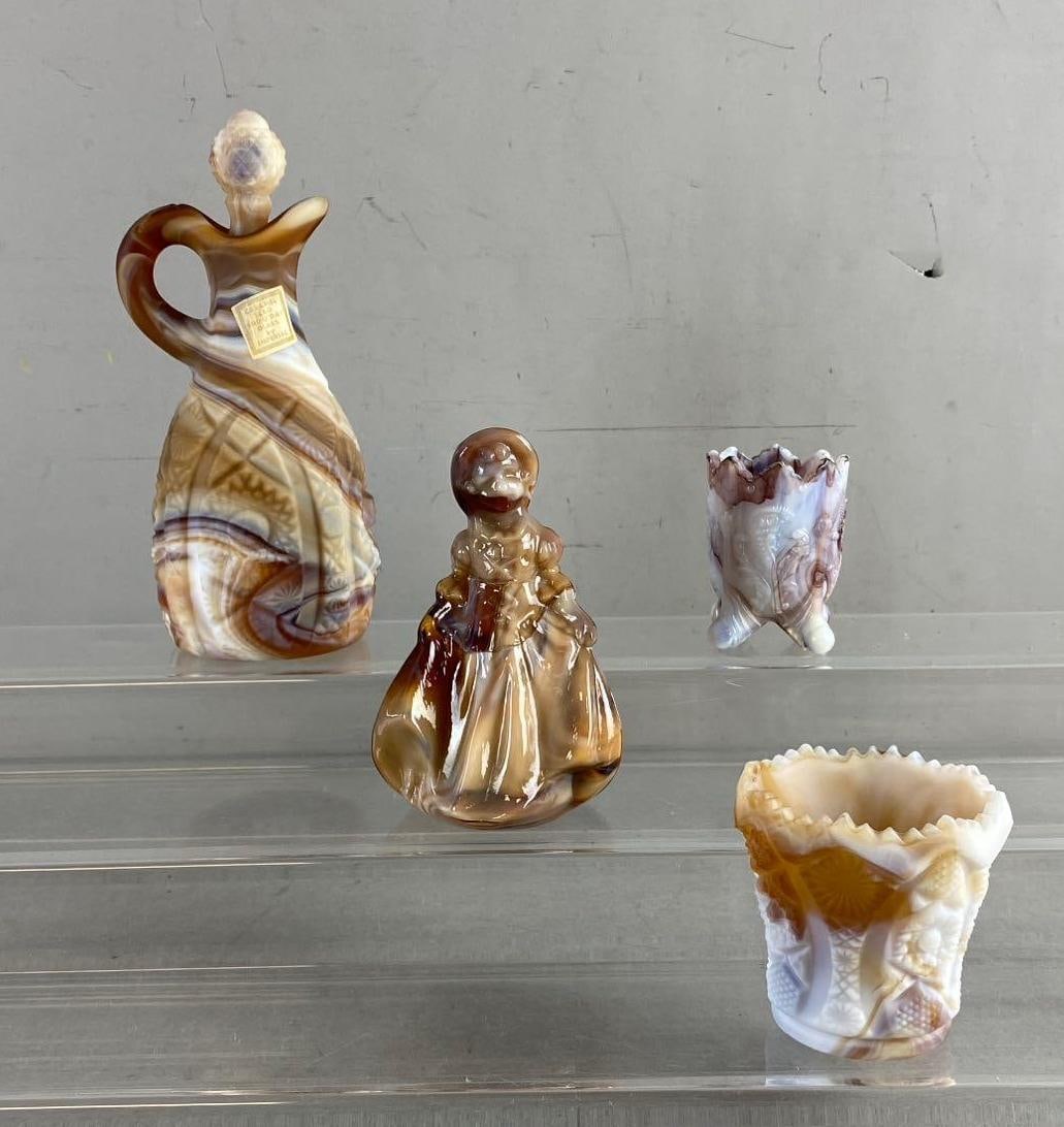 Group of Vintage Imperial Glass Caramel Slag Glassware and More: In-House Shipping Option: If you would like to use our in-house shipping service, please select “Arrange My Own Shipping” when paying your invoice. After payment, our in-house shipping team wi