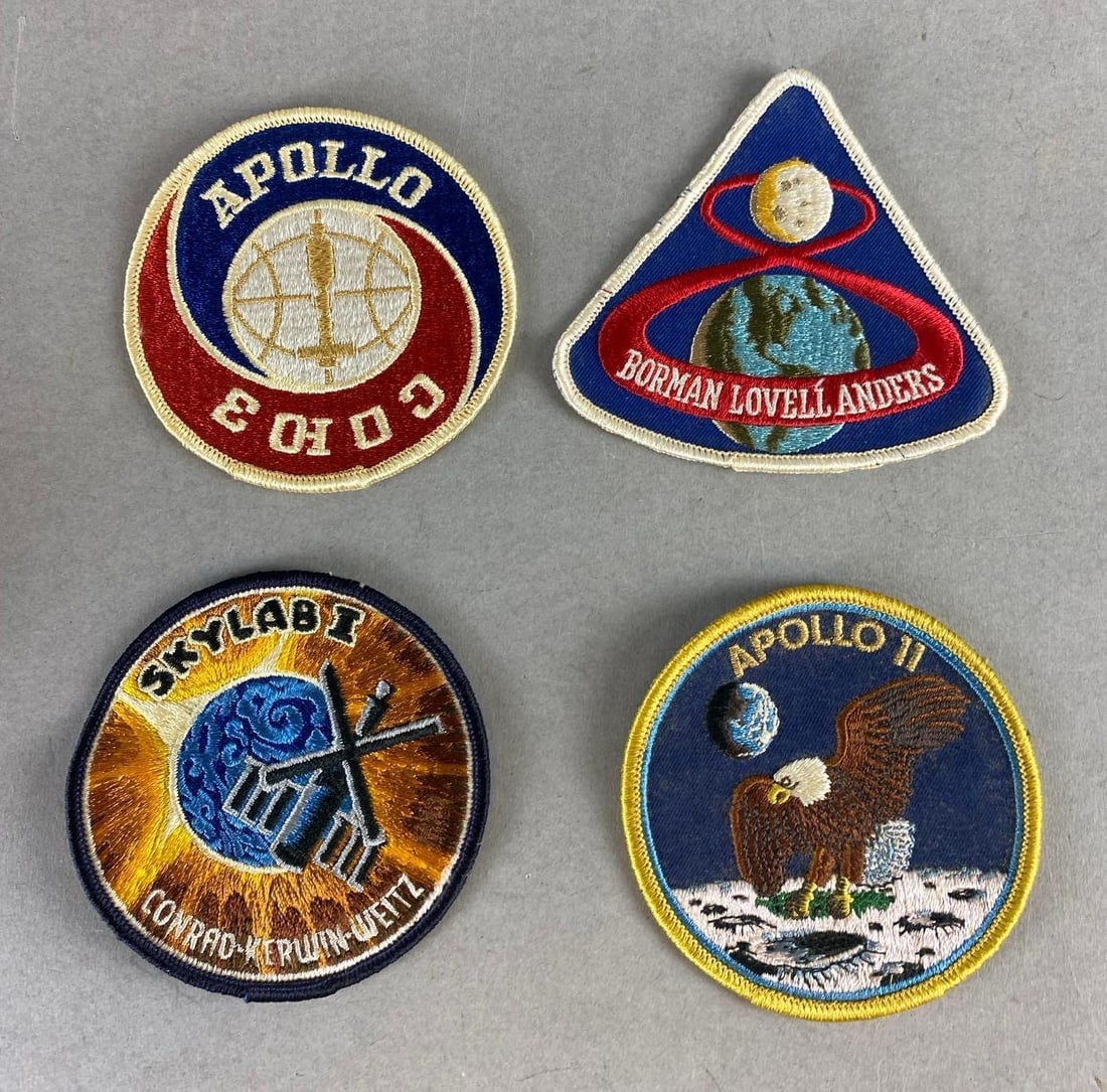 Group of 4 Vintage NASA Space Mission Patches (1 of 3)