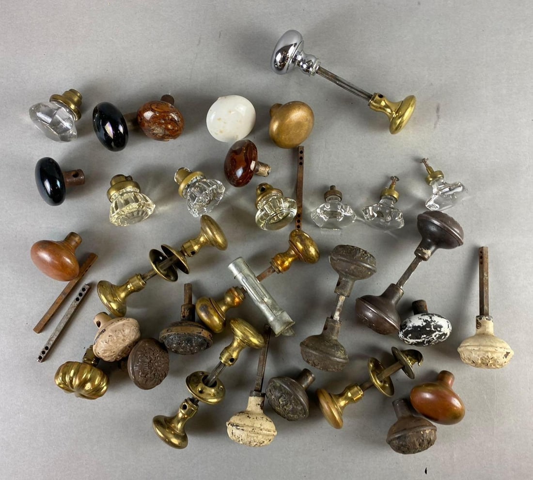 Group of Vintage Door Knobs and Lock Accessories (1 of 3)