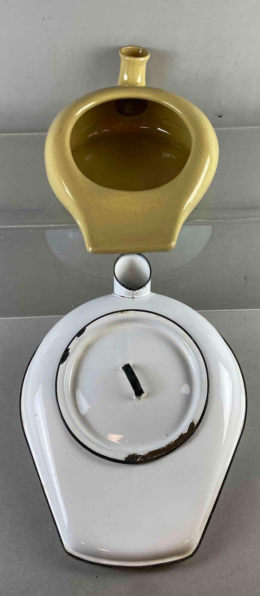 Group of 2 Vintage Hospital Bed Pans: In-House Shipping Option: If you would like to use our in-house shipping service, please select “Arrange My Own Shipping” when paying your invoice. After payment, our in-house shipping team wi