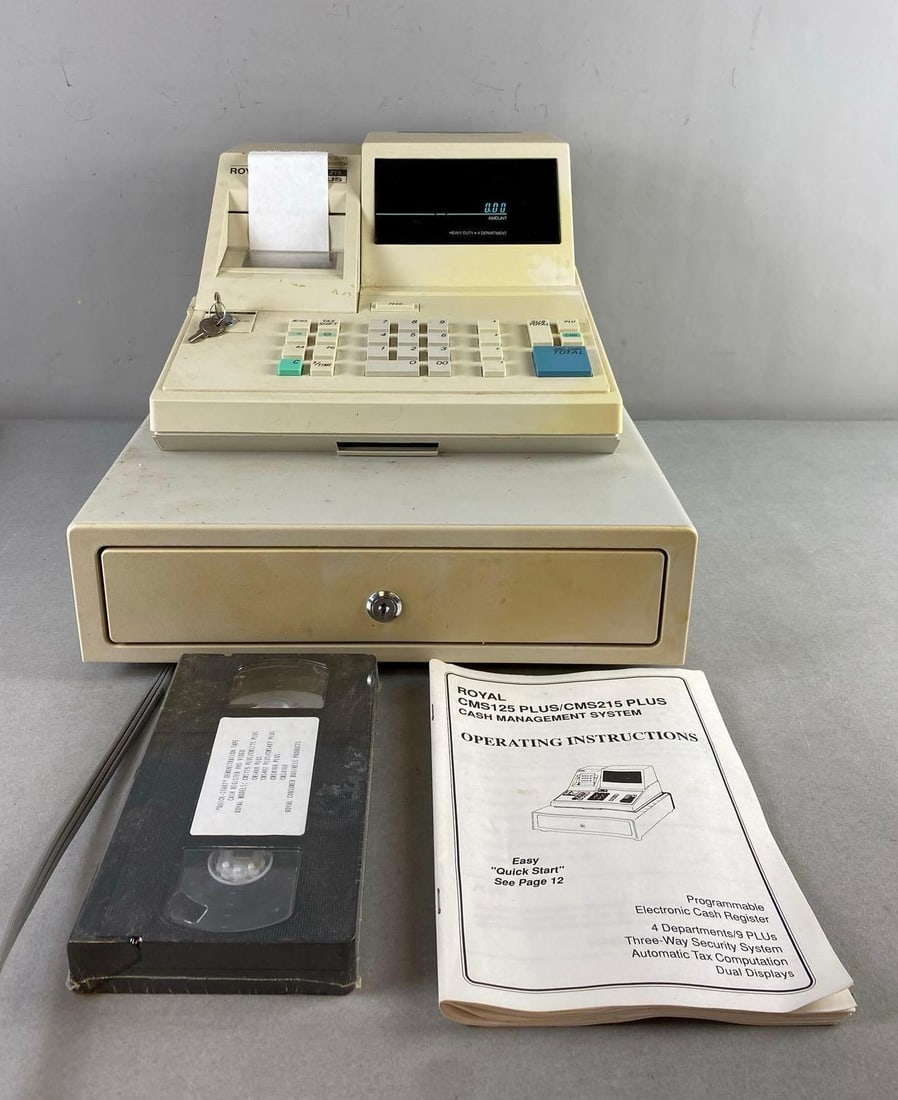Vintage Royal CMS 215 Plus Electronic Cash Register (1 of 4)