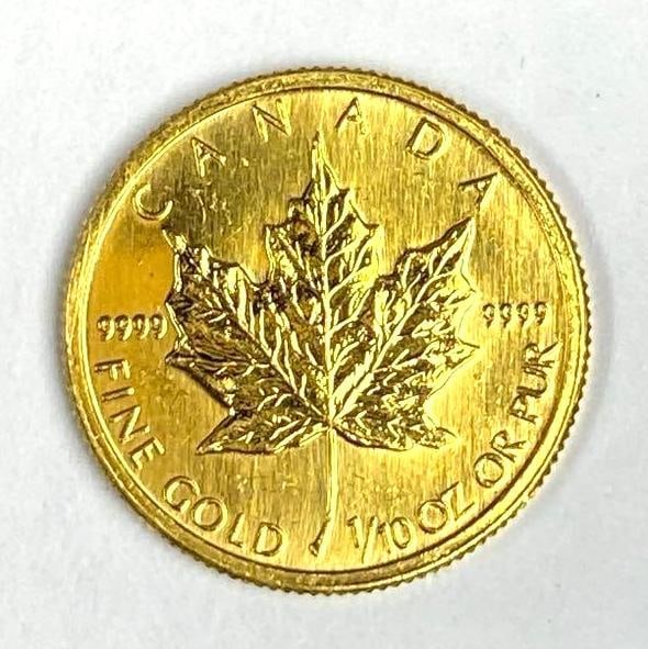 1990 Canada $5 Maple Leaf 1/10th oz 9999 Fine Gold Coin: In-House Shipping Option: If you would like to use our in-house shipping service, please select “Arrange My Own Shipping” when paying your invoice. After payment, our in-house shipping team wi
