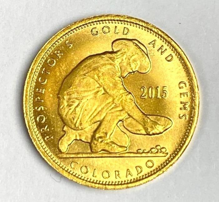 2015 Prospectors Gold and Gems Colorado Eagle .10 oz .999 Fine Gold Round: In-House Shipping Option: If you would like to use our in-house shipping service, please select “Arrange My Own Shipping” when paying your invoice. After payment, our in-house shipping team wi