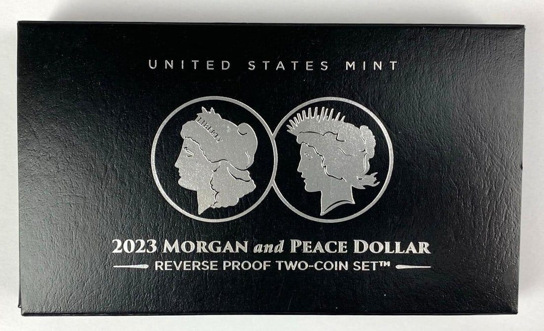 2023 US Mint Morgan and Peace Silver Dollar Reverse Proof Two Coin Set (1 of 5)