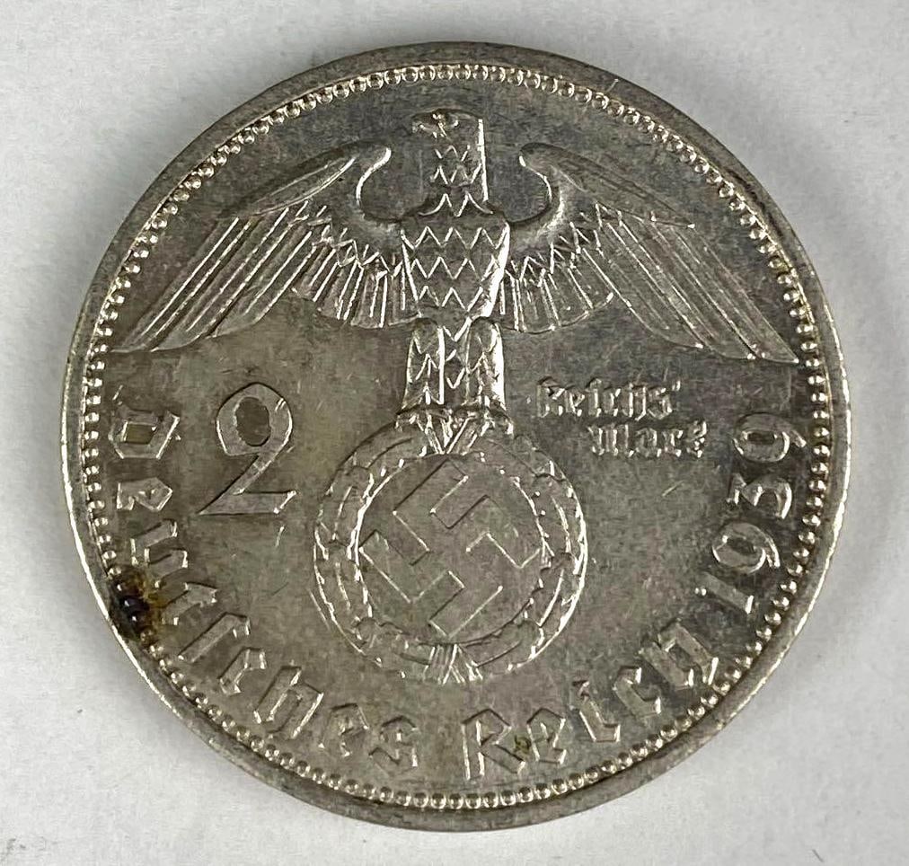 1939 WW2 German Paul von Hindenburg 2 Reichsmark Silver Coin: In-House Shipping Option: If you would like to use our in-house shipping service, please select “Arrange My Own Shipping” when paying your invoice. After payment, our in-house shipping team wi