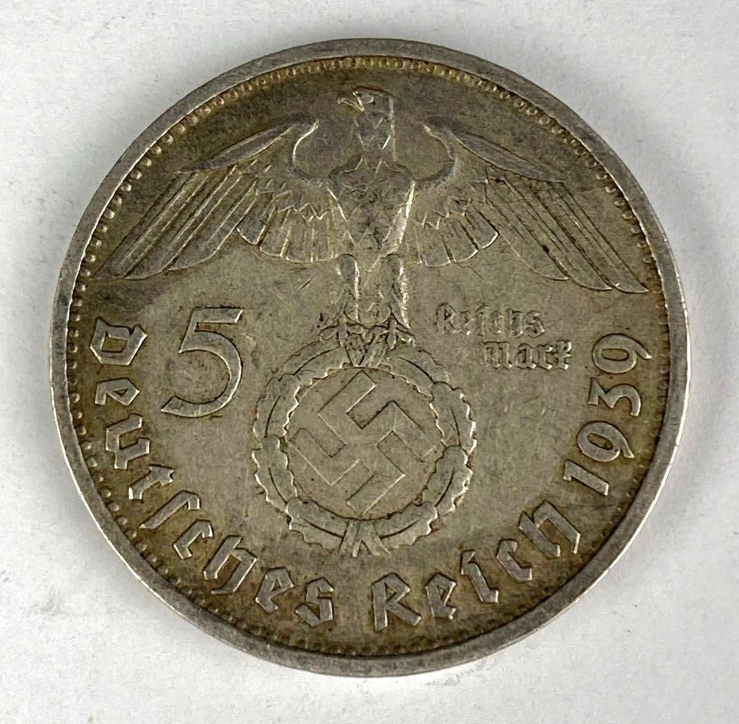1939 WW2 German Paul von Hindenburg 5 Reichsmark Silver Coin: In-House Shipping Option: If you would like to use our in-house shipping service, please select “Arrange My Own Shipping” when paying your invoice. After payment, our in-house shipping team wi