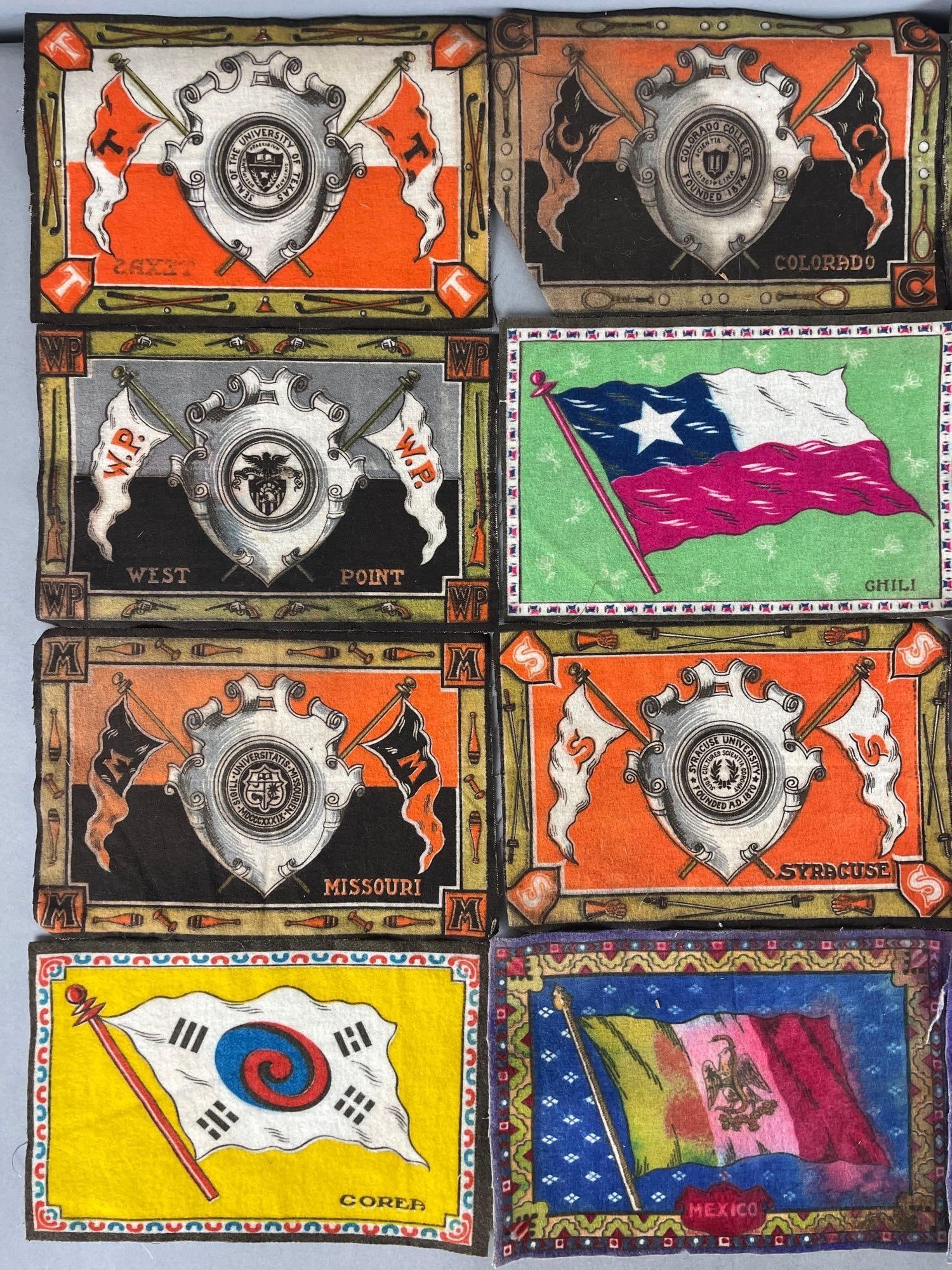 Group of Vintage Tobacco Felts: In-House Shipping Option: If you would like to use our in-house shipping service, please select “Arrange My Own Shipping” when paying your invoice. After payment, our in-house shipping team wi