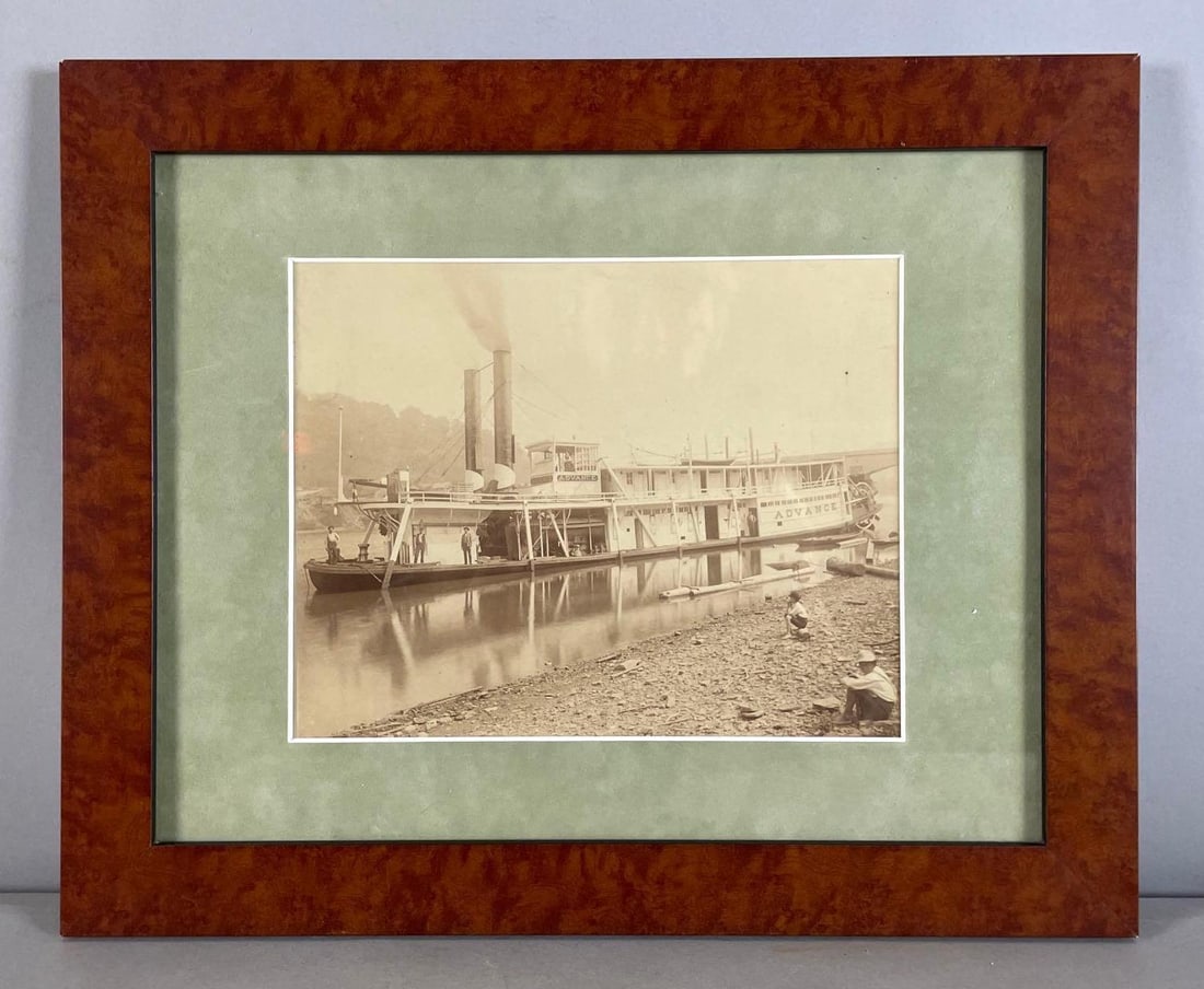 Antique River Steamboat Photograph: In-House Shipping Option: If you would like to use our in-house shipping service, please select “Arrange My Own Shipping” when paying your invoice. After payment, our in-house shipping team wi