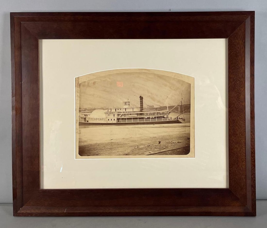 Antique Spread Eagle Steam Driven Sidewheel River Boat Photo: In-House Shipping Option: If you would like to use our in-house shipping service, please select “Arrange My Own Shipping” when paying your invoice. After payment, our in-house shipping team wi