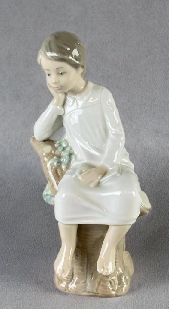 Vintage Lladro “Thinking Boy?? Porcelain Sculpture: In-House Shipping Option: If you would like to use our in-house shipping service, please select “Arrange My Own Shipping” when paying your invoice. After payment, our in-house shipping team wi