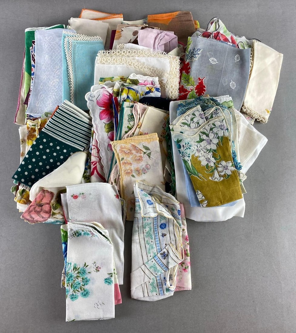 Big Group of Vintage Handkerchiefs (1 of 3)