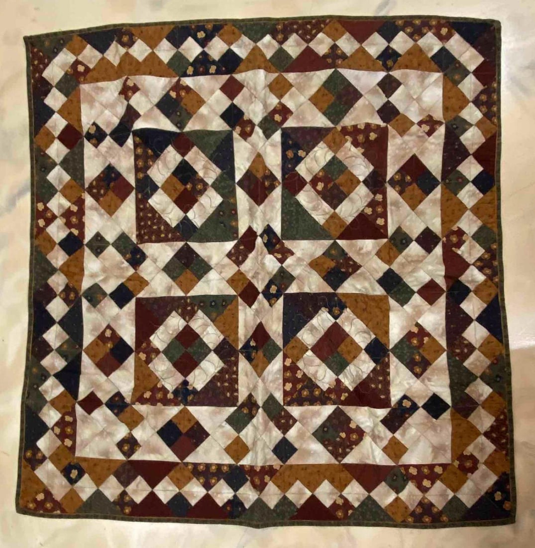 Fall Themed Cotton Patchwork Quilt (1 of 1)