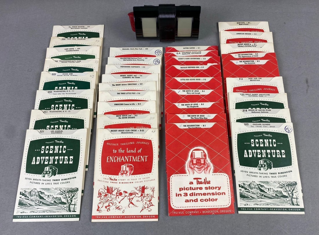 Vintage Tru-Vue Slide Viewer With Slides: In-House Shipping Option: If you would like to use our in-house shipping service, please select “Arrange My Own Shipping” when paying your invoice. After payment, our in-house shipping team wi