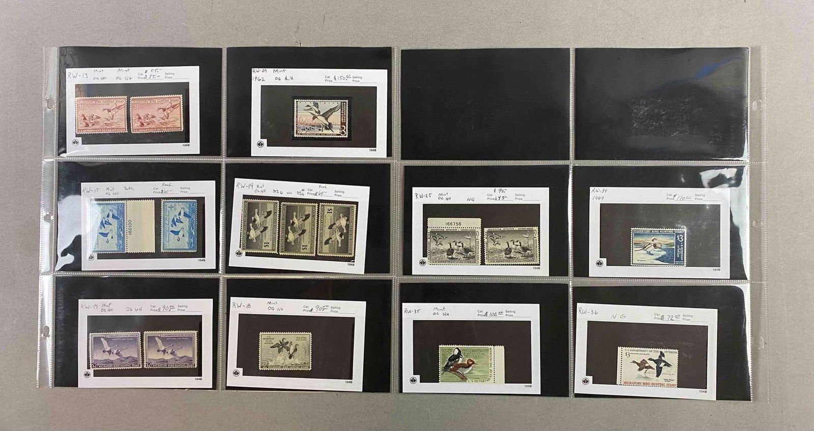 Group of 16 Vintage Migratory Bird Hunting Stamps (1 of 3)