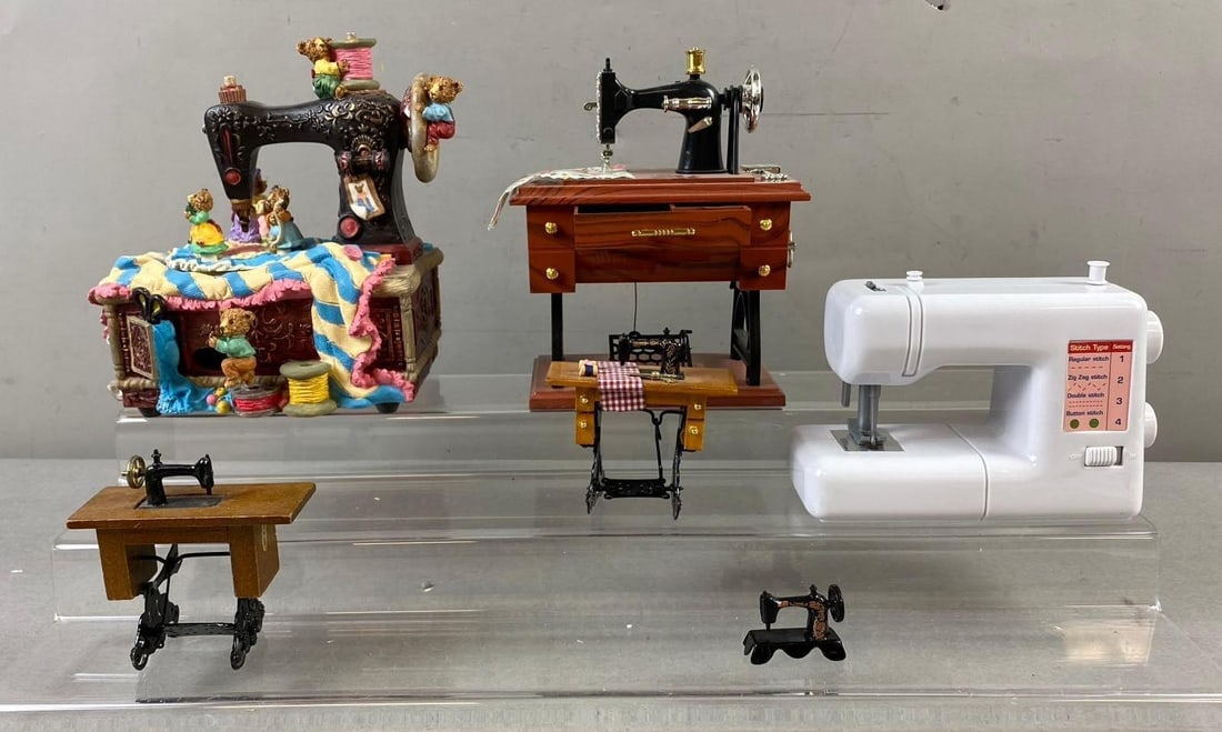 Group of Assorted Sewing Machine Wind Up Music Player and More (1 of 3)