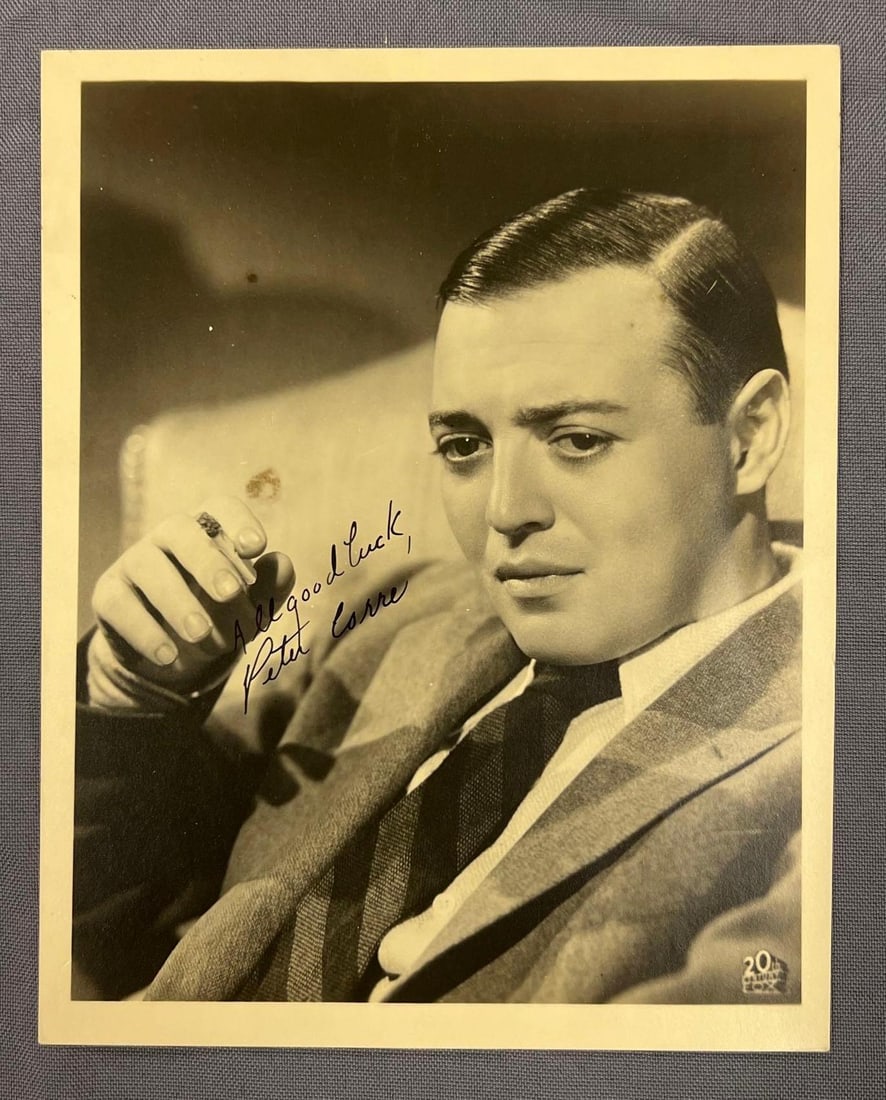 Signed Peter Lorre Photograph: In-House Shipping Option: If you would like to use our in-house shipping service, please select “Arrange My Own Shipping” when paying your invoice. After payment, our in-house shipping team wi