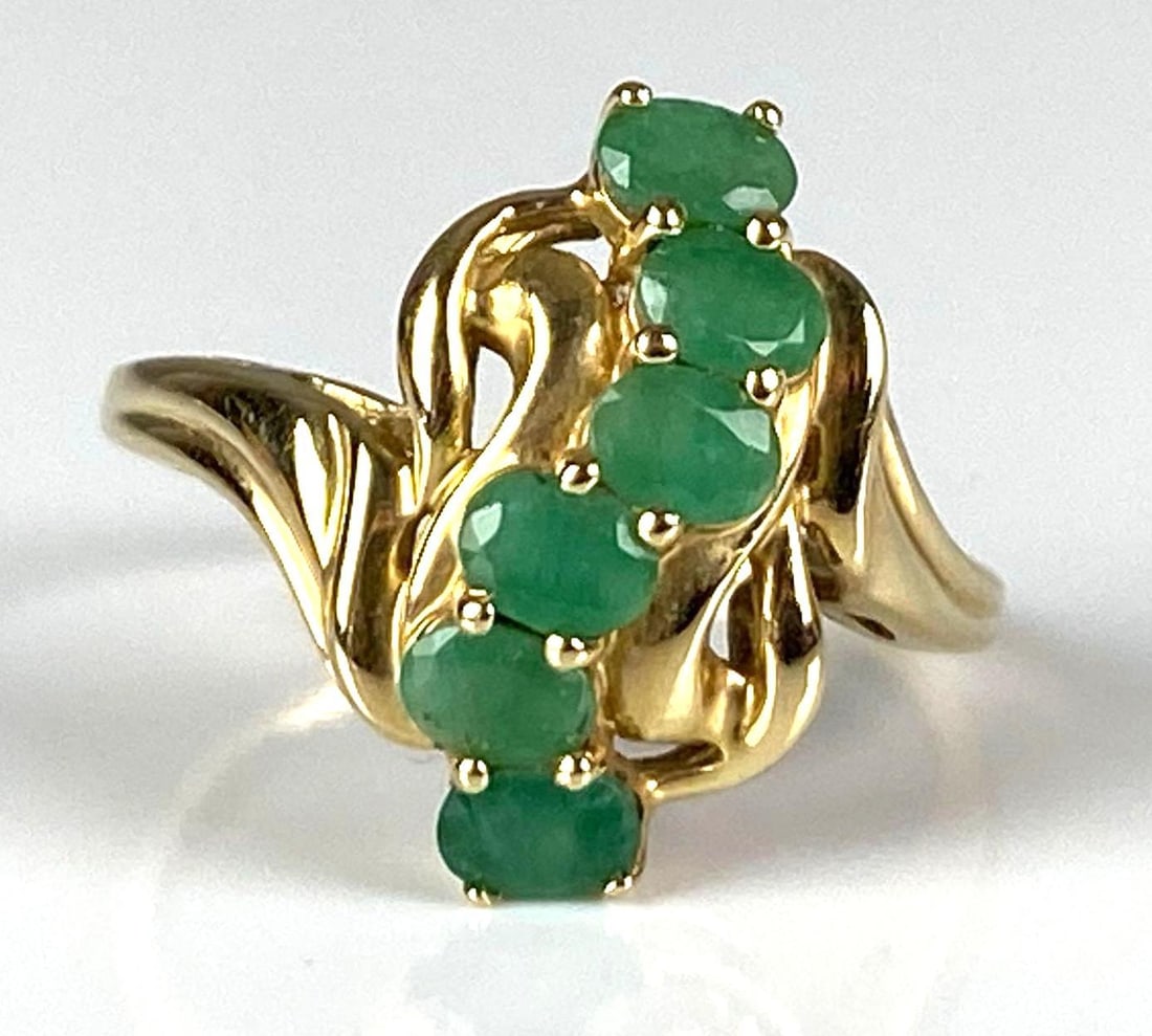 Signed ZRW 14K Yellow Gold Emerald Ring: In-House Shipping Option: If you would like to use our in-house shipping service, please select “Arrange My Own Shipping” when paying your invoice. After payment, our in-house shipping team wi