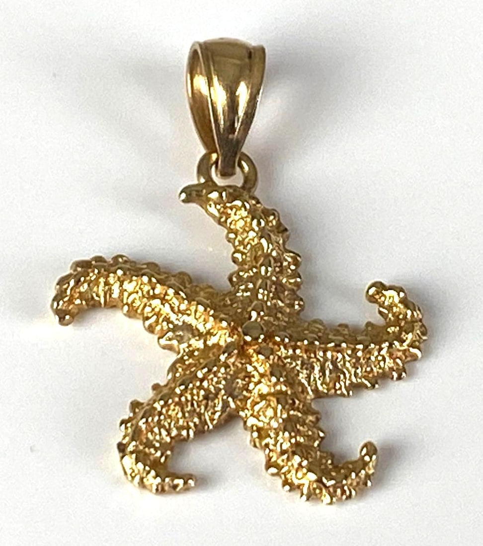 14K Yellow Gold Starfish Pendant: In-House Shipping Option: If you would like to use our in-house shipping service, please select “Arrange My Own Shipping” when paying your invoice. After payment, our in-house shipping team