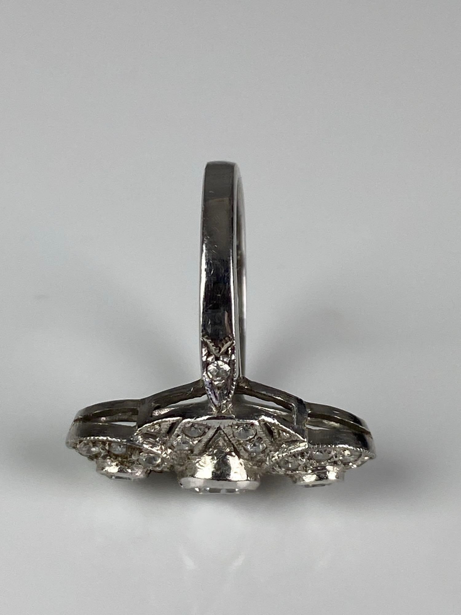 Sterling Silver CZ Ring - 4