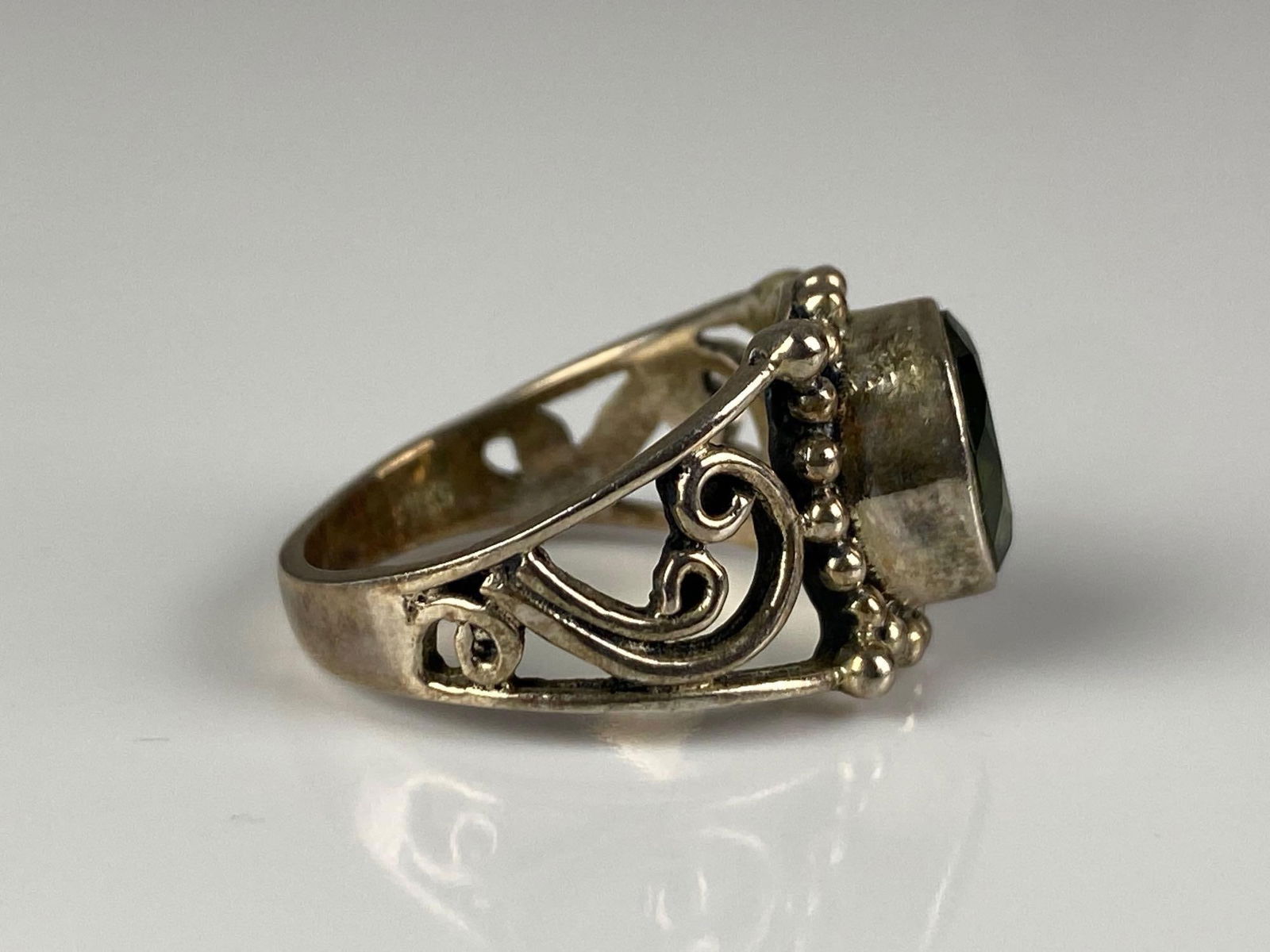 Sterling Silver CZ Ring - 4