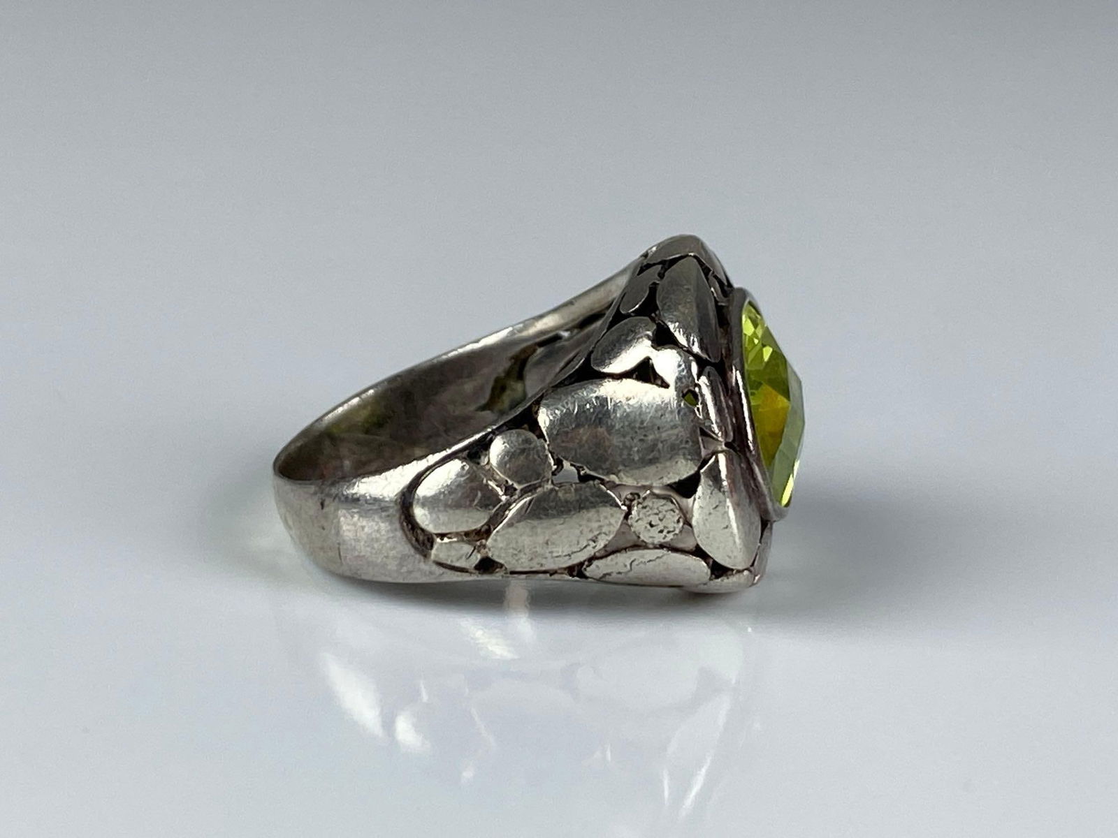 Sterling Silver CZ Ring - 4