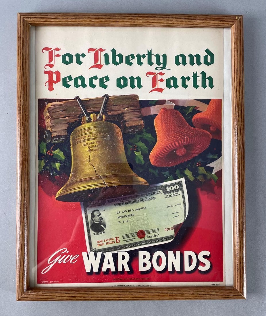 1944 WW2 War Bonds Christmas Poster: In-House Shipping Option: If you would like to use our in-house shipping service, please select “Arrange My Own Shipping” when paying your invoice. After payment, our in-house shipping team