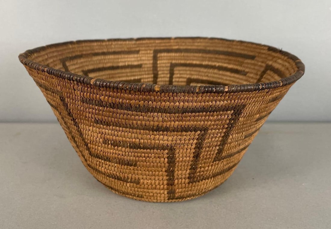 Antique Pima Native American Woven Basket (1 of 4)