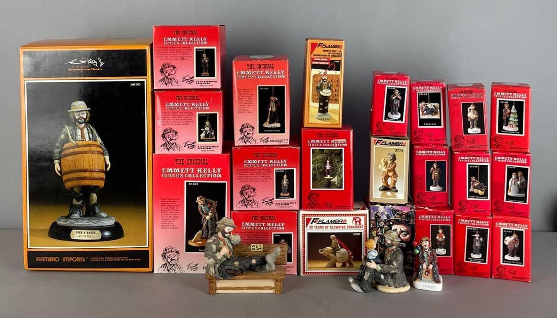 Group of Emmett Kelly Circus Collection Figurines (1 of 3)