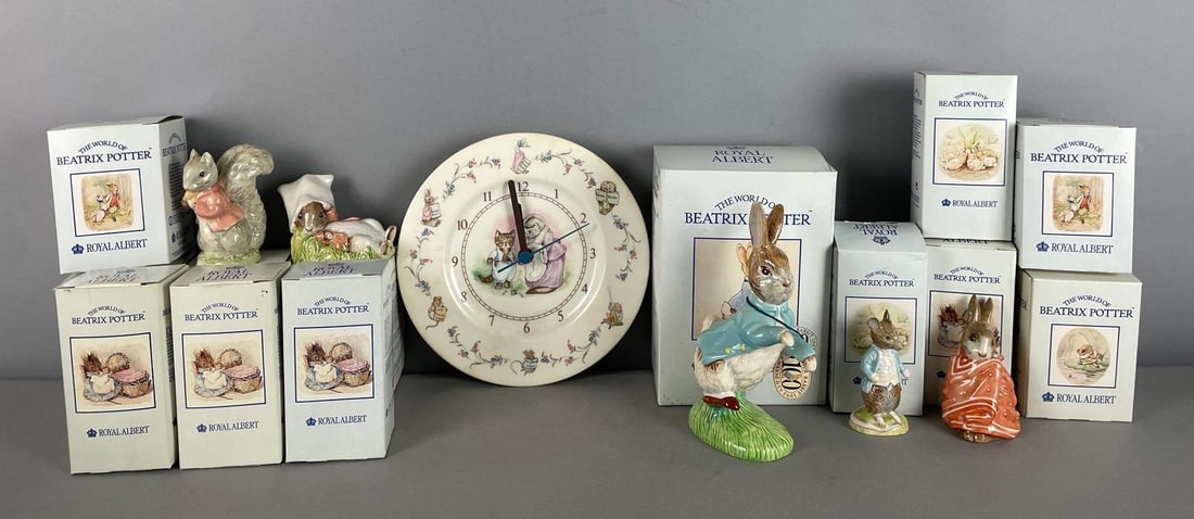 Group of Royal Albert Beatrix Potter Figurines: In-House Shipping Option: If you would like to use our in-house shipping service, please select “Arrange My Own Shipping” when paying your invoice. After payment, our in-house shipping team wi