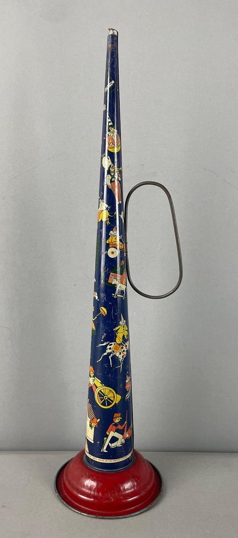 Vintage Gotham Pressed Steel Horn Noise Maker (1 of 4)