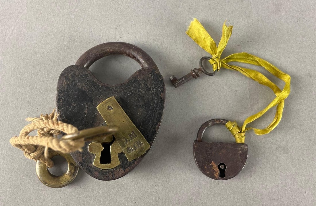 Group of 2 Antique Padlocks: In-House Shipping Option: If you would like to use our in-house shipping service, please select “Arrange My Own Shipping” when paying your invoice. After payment, our in-house shipping team wi