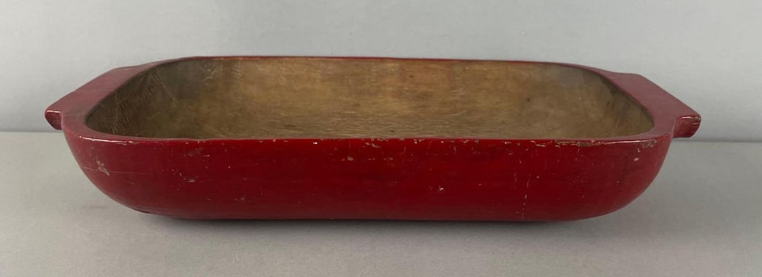 Vintage Wood Dough Bowl (1 of 3)