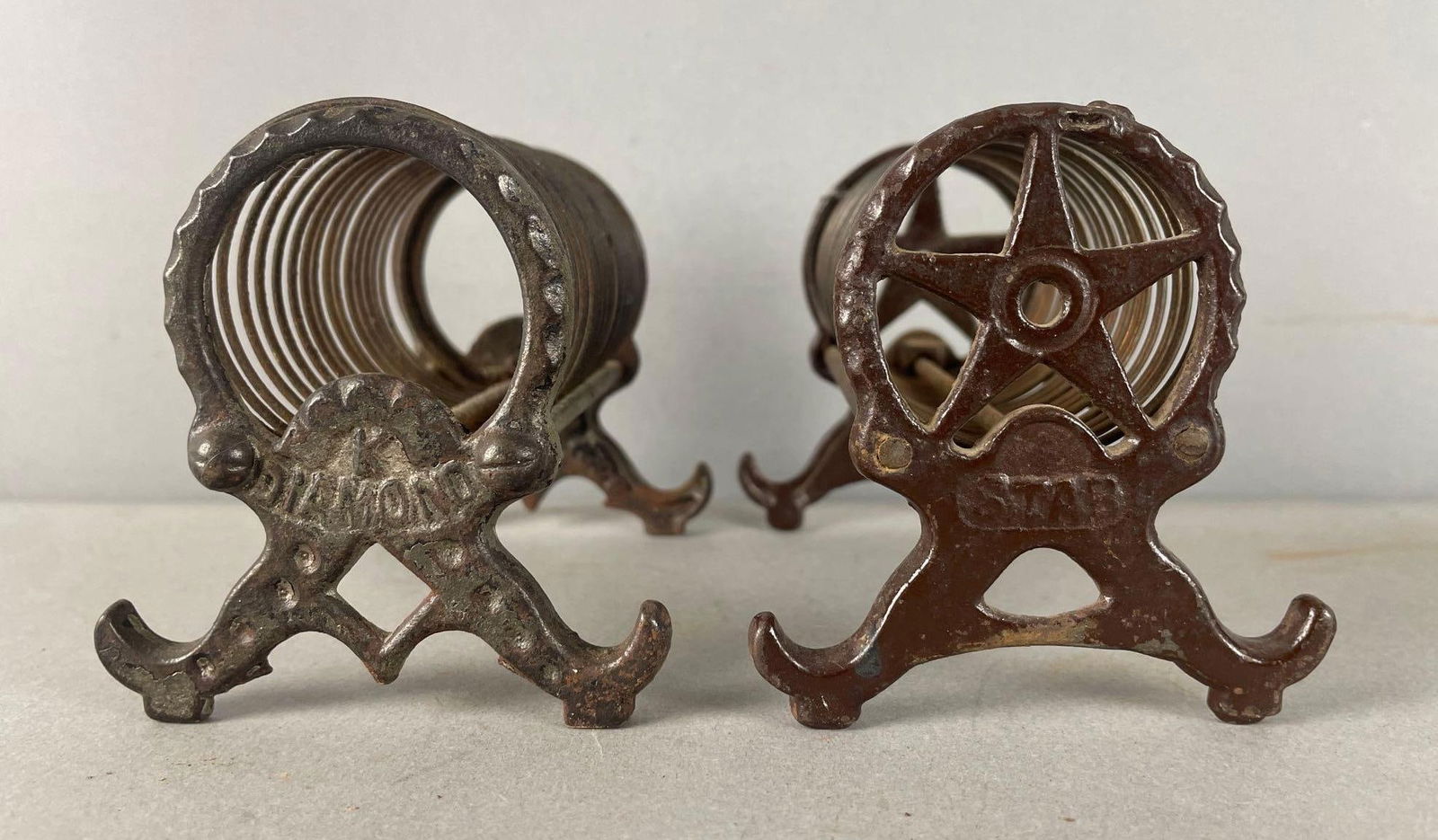 Group of 2 Antique Coil Letter Holders (1 of 2)