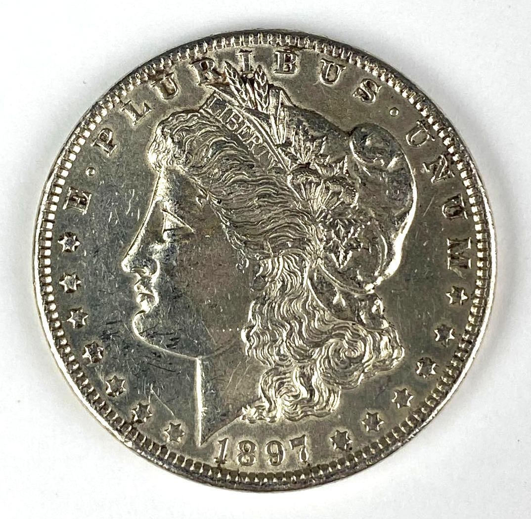 1897 US Morgan Silver Dollar (1 of 2)