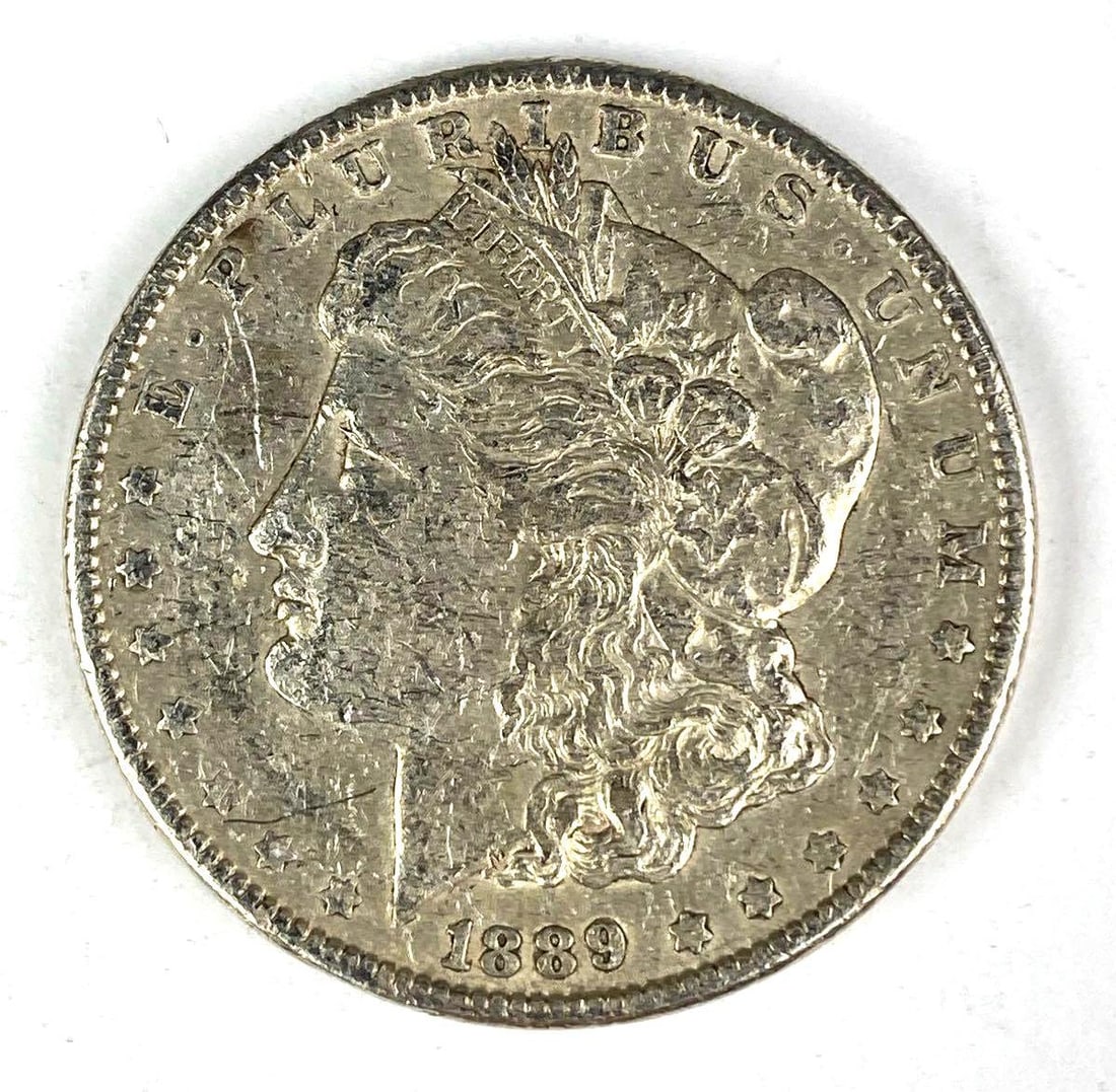 1889 US Morgan Silver Dollar (1 of 2)