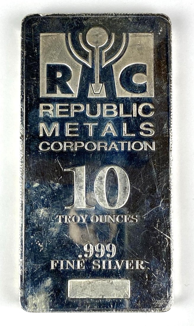 Republic Metals Corporation 10 oz .999 Fine Silver Ingot/ Bar: In-House Shipping Option: If you would like to use our in-house shipping service, please select “Arrange My Own Shipping” when paying your invoice. After payment, our in-house shipping team wi