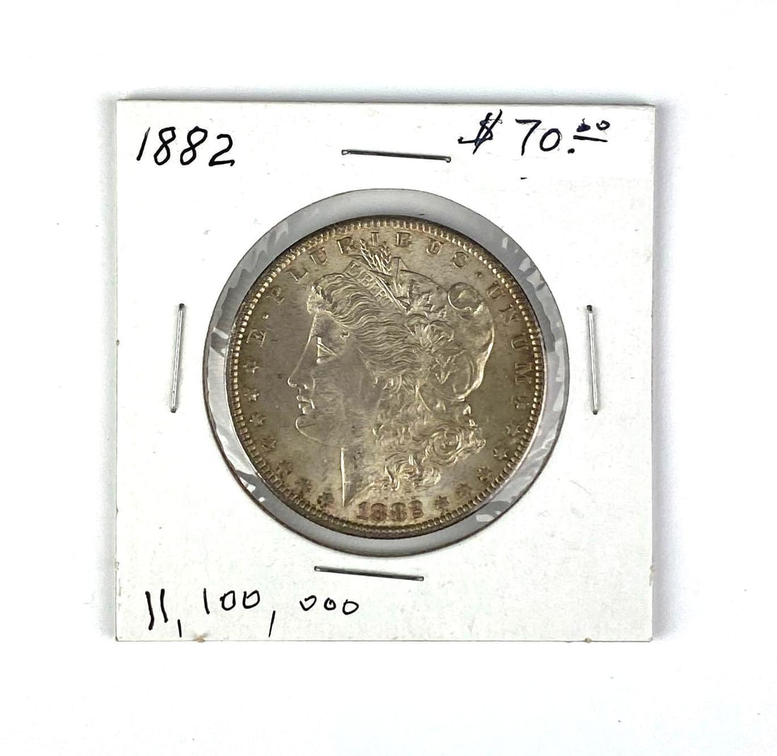 1882 US Morgan Silver Dollar (1 of 2)