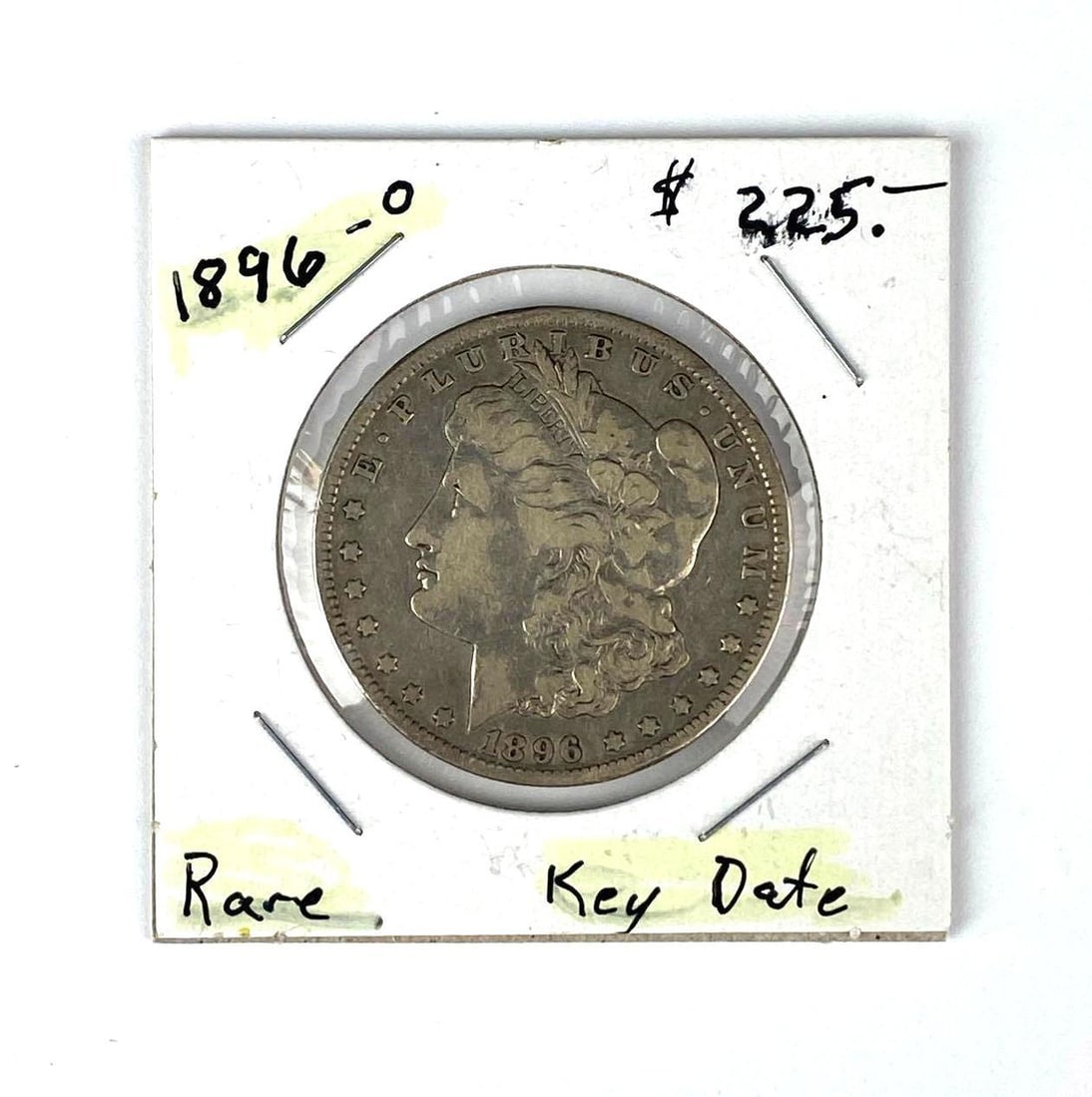 1896 O US Morgan Silver Dollar (1 of 2)