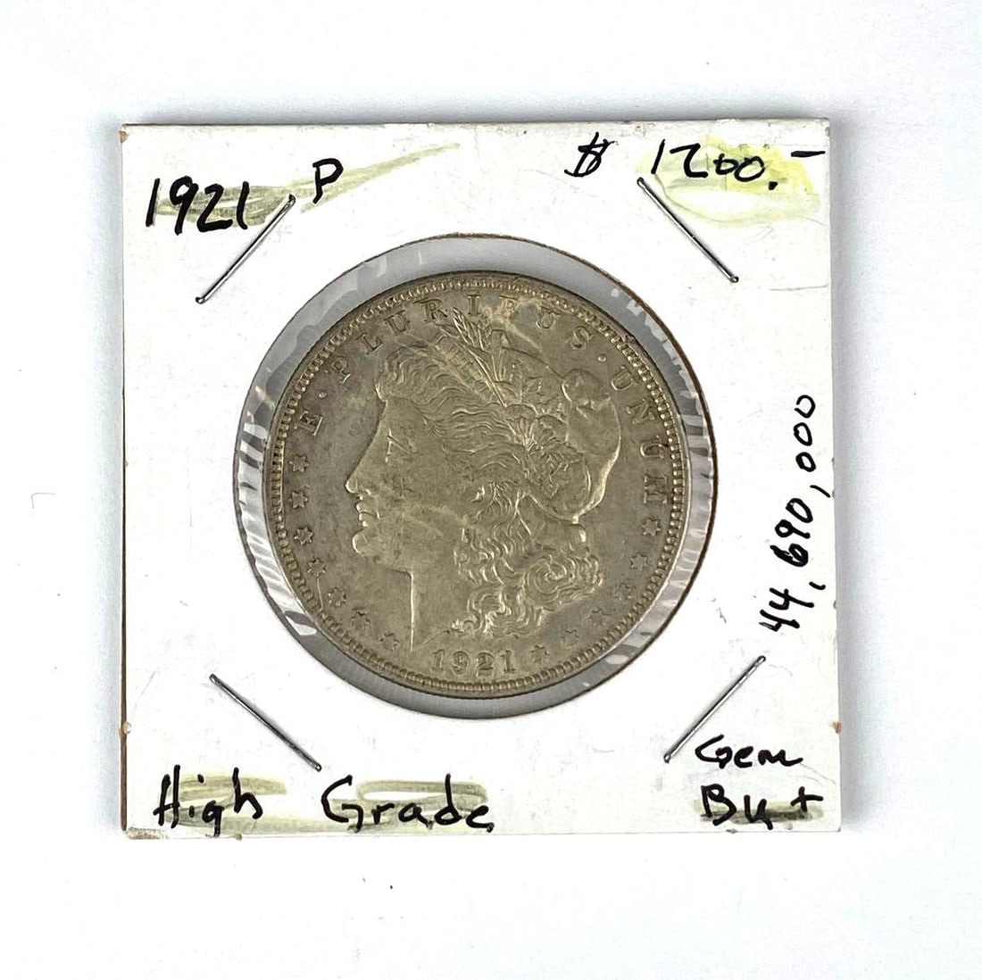 1921 US Morgan Silver Dollar: In-House Shipping Option: If you would like to use our in-house shipping service, please select “Arrange My Own Shipping” when paying your invoice. After payment, our in-house shipping team wi