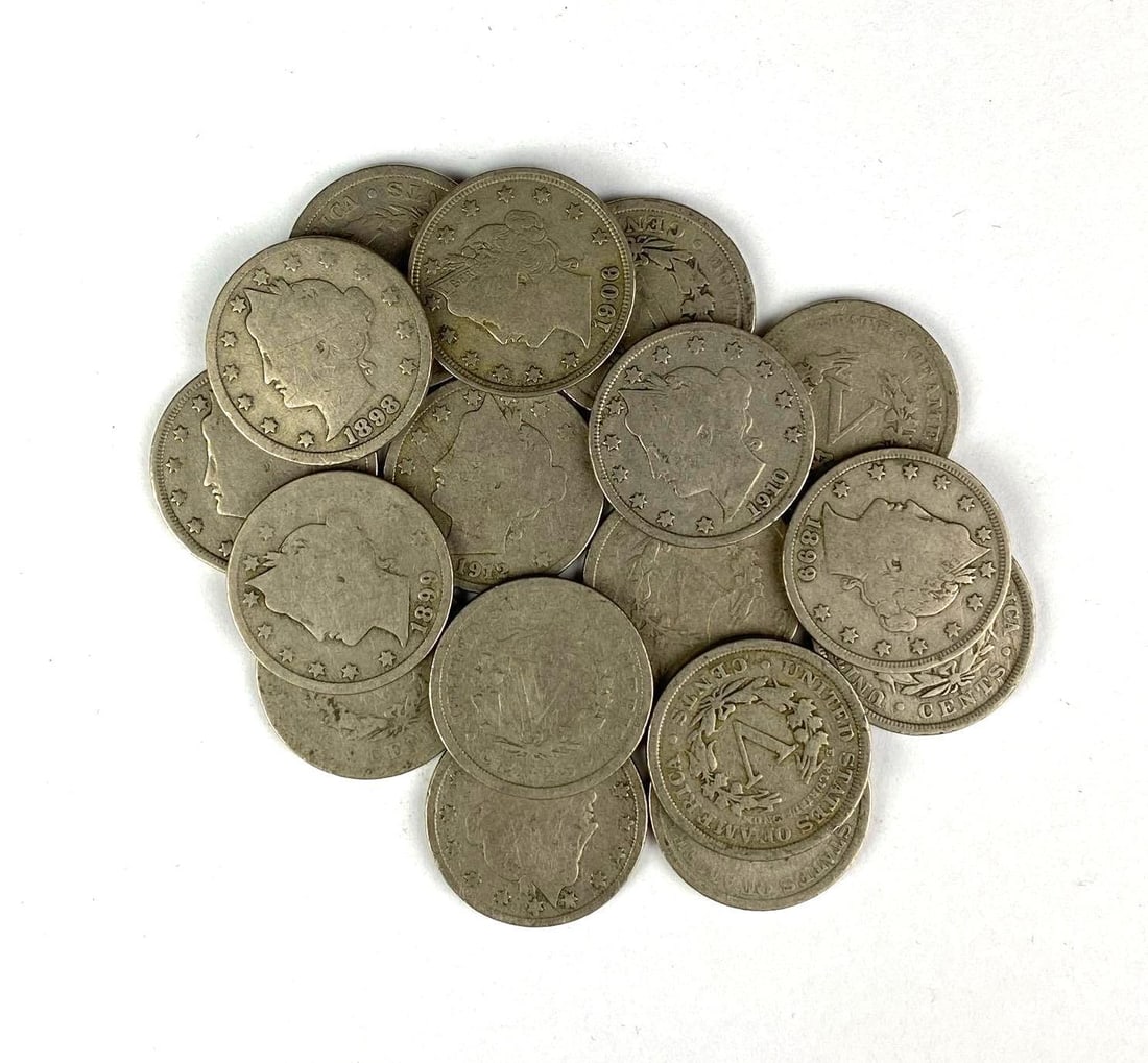 Group of 17 US Liberty Head V Nickels (1 of 1)